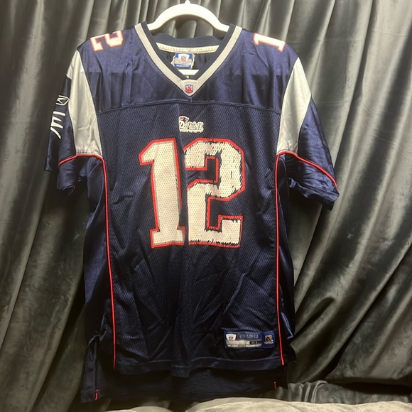 Tom Brady “the goat” 🐐 #12 Patriots Jersey - Picture 1 of 6
